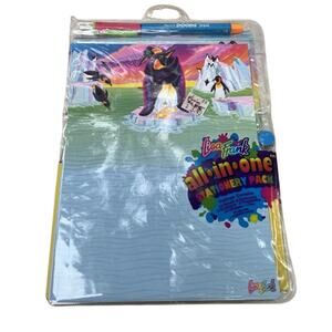 RARE NEW Vintage Lisa Frank  Empire Penguins All-In-One Stationery Pack/Set